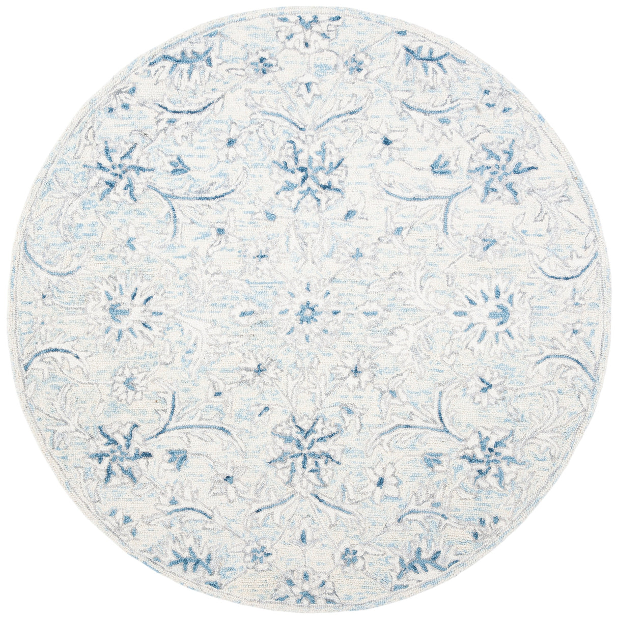 Safavieh Micro-Loop Mlp506M Light Blue/Ivory Rugs.