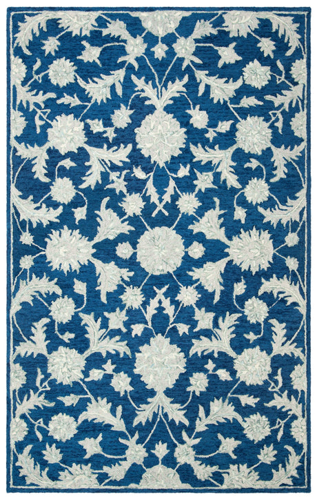 Safavieh Micro-Loop Mlp506N Navy/Grey Rugs.
