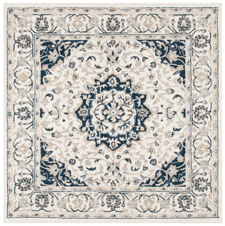 Safavieh Micro-Loop Mlp508A Ivory/Navy Rugs.