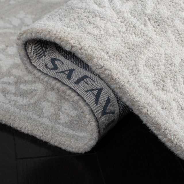 Safavieh Micro Loop Mlp515G Silver/Ivory Rug.