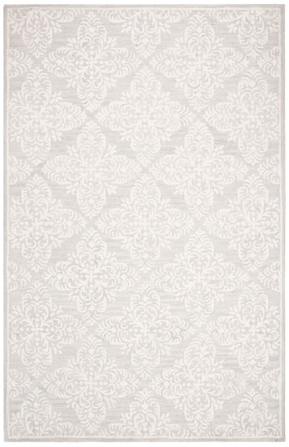 Safavieh Micro Loop Mlp515G Silver/Ivory Rug.