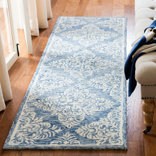 Safavieh Micro Loop Mlp515M Blue/Ivory Rug.