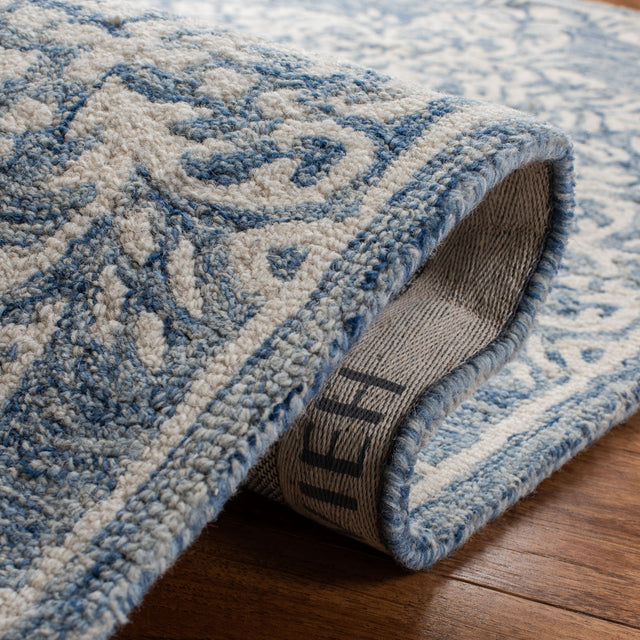 Safavieh Micro Loop Mlp515M Blue/Ivory Rug.