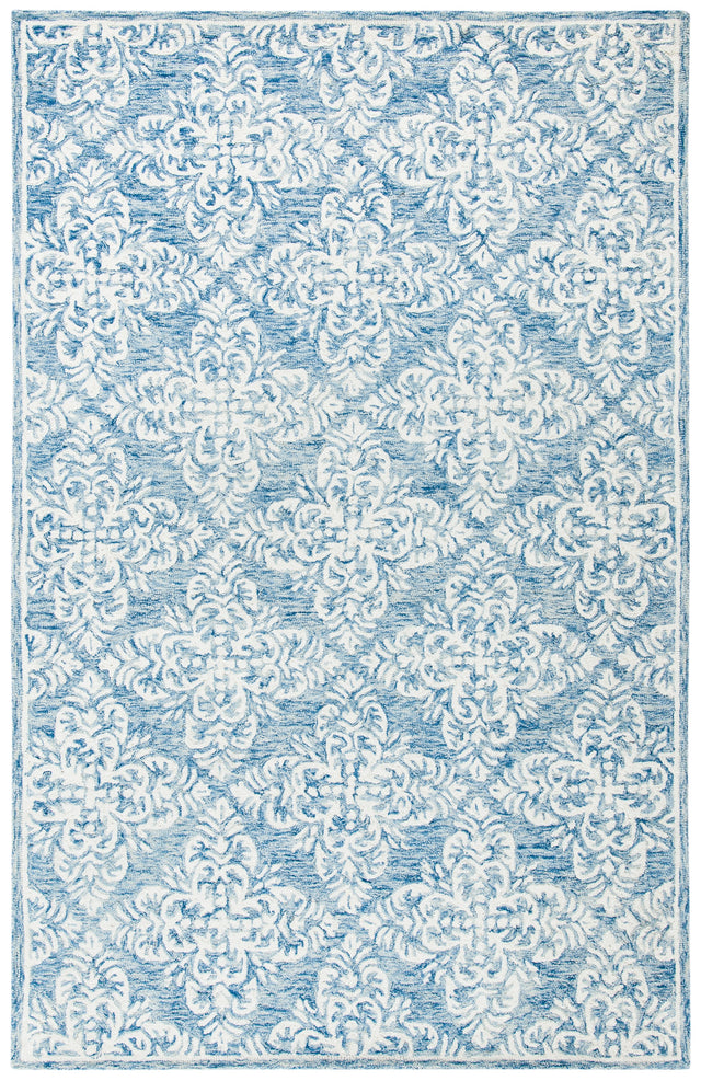 Safavieh Micro Loop Mlp515M Blue/Ivory Rug.