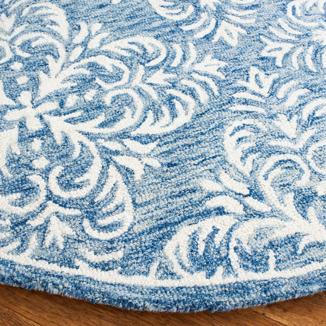 Safavieh Micro Loop Mlp515M Blue/Ivory Rug.