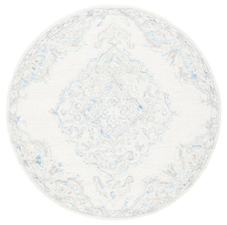 Safavieh Micro-Loop Mlp516A Ivory/Blue Rugs.