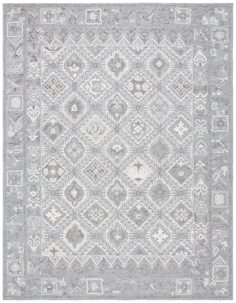 Safavieh Micro-Loop Mlp517G Ivory/Grey Rugs.