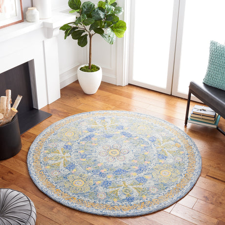 Safavieh Micro-Loop Mlp522M Blue/Green Rugs.