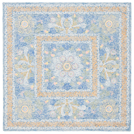 Safavieh Micro-Loop Mlp522M Blue/Green Rugs.