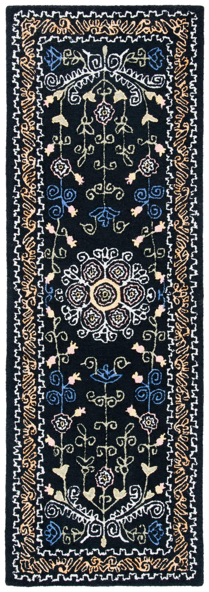 Safavieh Micro-Loop Mlp522Z Black/Green Rugs.