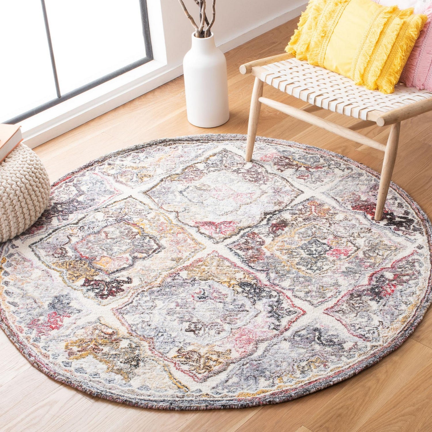 Safavieh Micro-Loop Mlp523F Grey/Ivory Rugs.