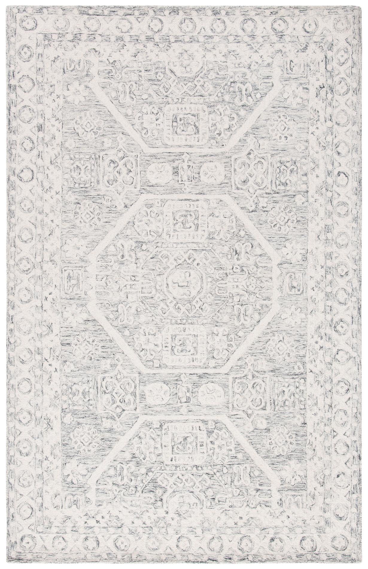 Safavieh Micro-Loop Mlp524H Charcoal/Ivory Rugs.