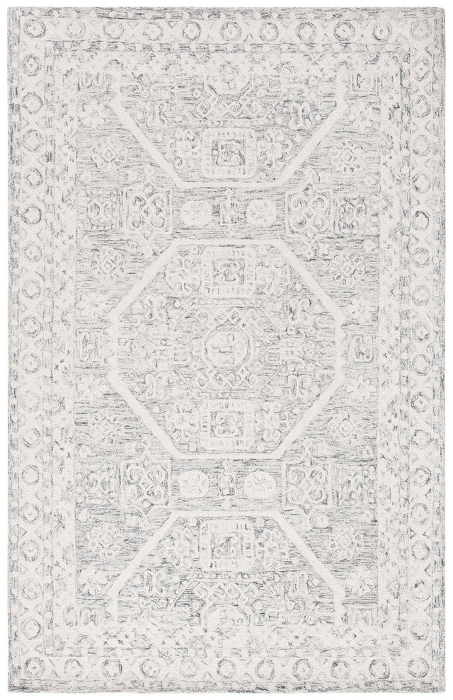 Safavieh Micro-Loop Mlp524H Charcoal/Ivory Rugs.