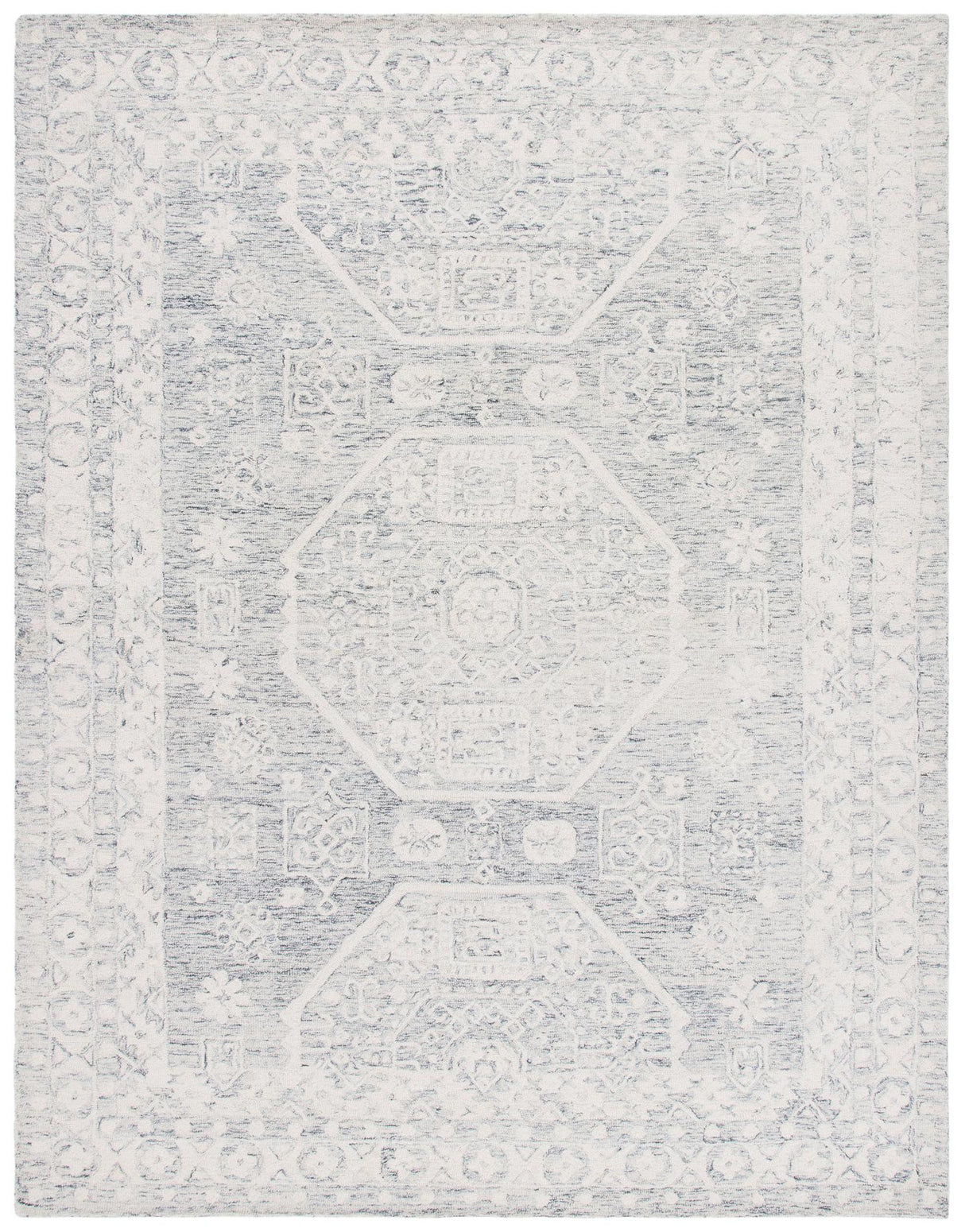 Safavieh Micro-Loop Mlp524H Charcoal/Ivory Rugs.