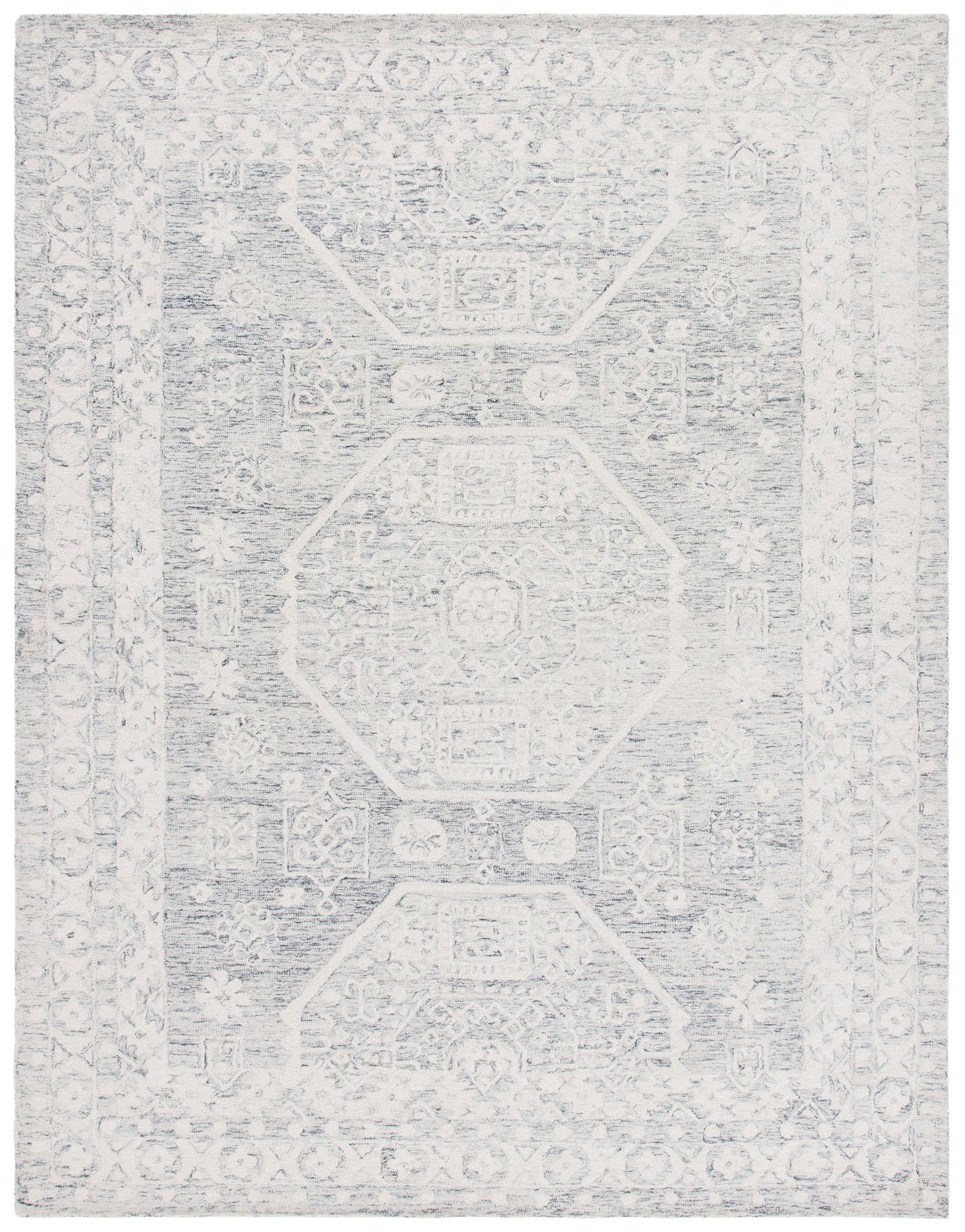 Safavieh Micro-Loop Mlp524H Charcoal/Ivory Rugs.
