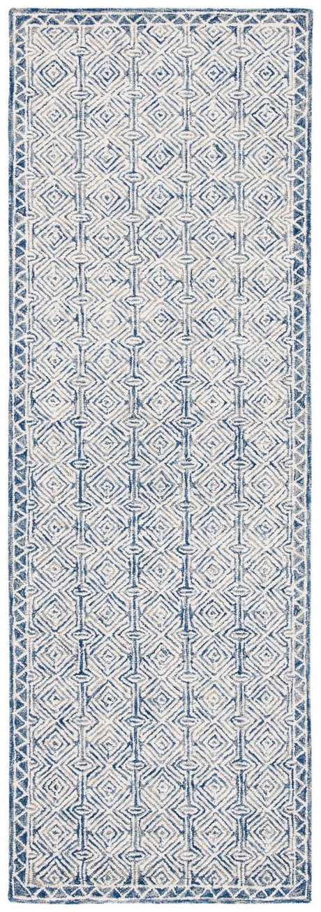 Safavieh Micro-Loop Mlp526N Navy/Ivory Rugs.