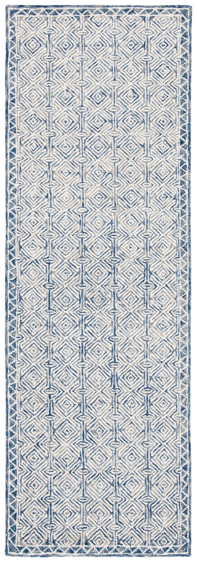 Safavieh Micro-Loop Mlp526N Navy/Ivory Rugs.