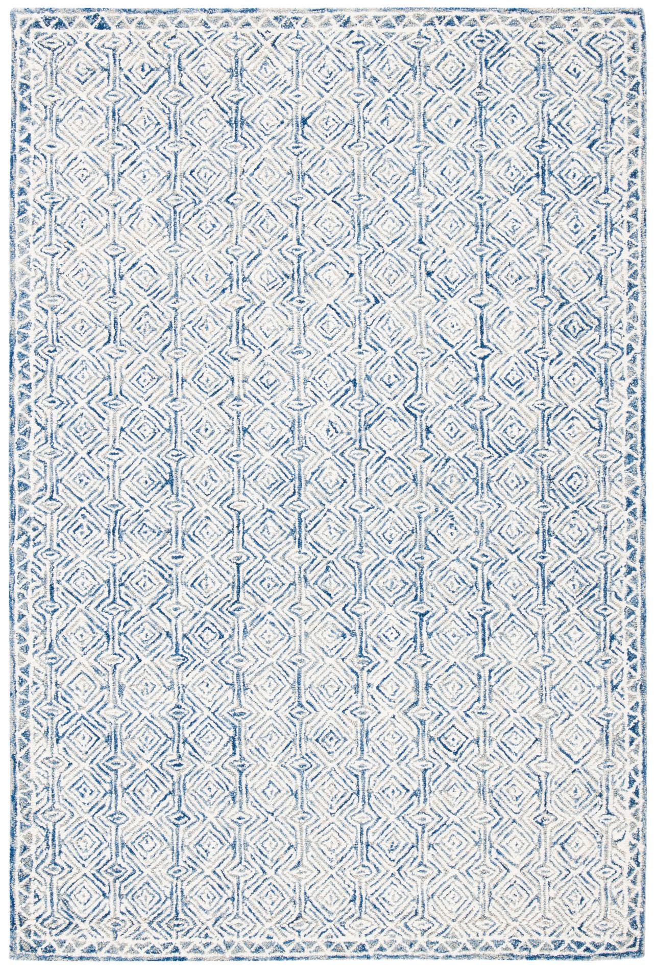 Safavieh Micro-Loop Mlp526N Navy/Ivory Rugs.