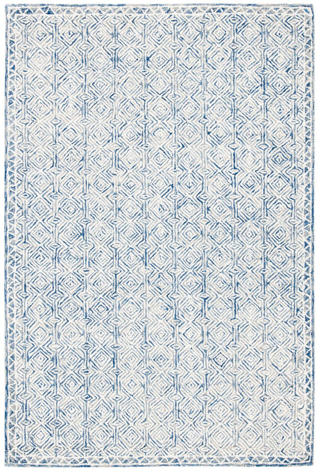 Safavieh Micro-Loop Mlp526N Navy/Ivory Rugs.