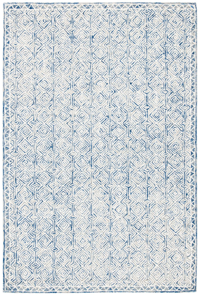 Safavieh Micro-Loop Mlp526N Navy/Ivory Rugs.