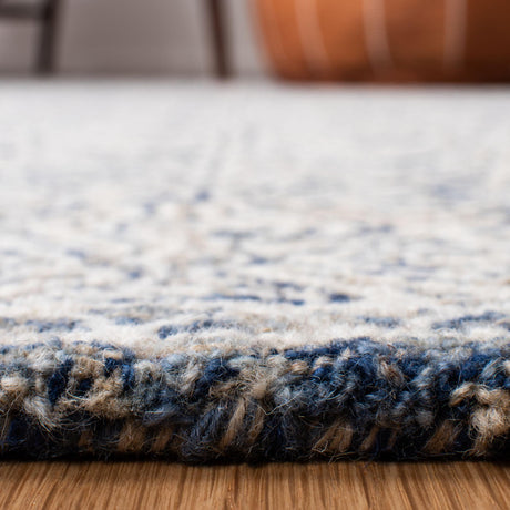 Safavieh Micro-Loop Mlp526N Navy/Ivory Rugs.