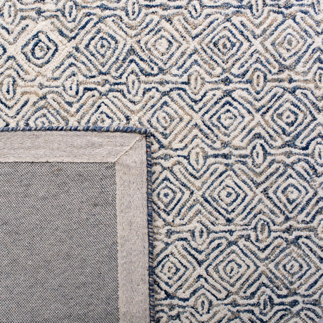 Safavieh Micro-Loop Mlp526N Navy/Ivory Rugs.