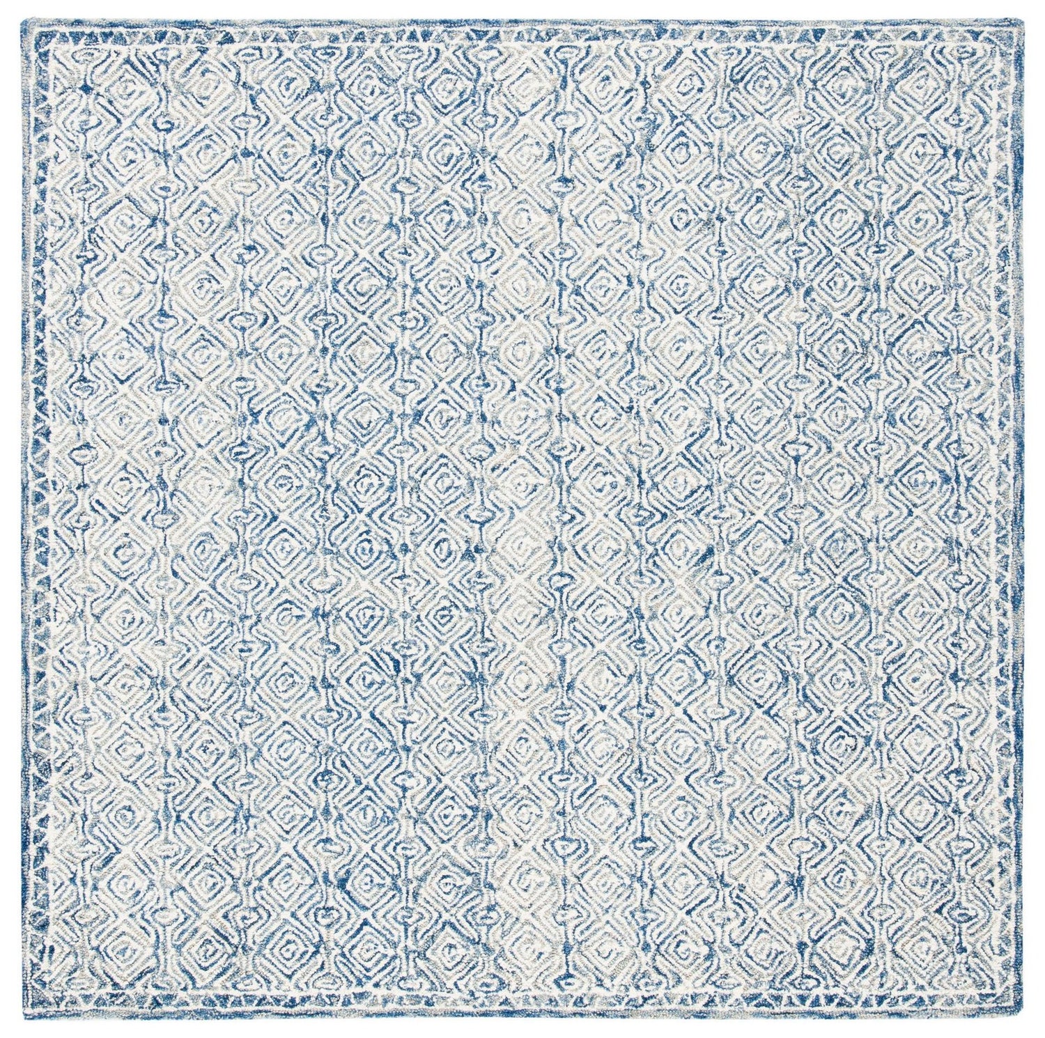 Safavieh Micro-Loop Mlp526N Navy/Ivory Rugs.