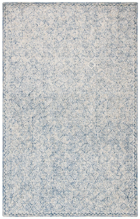 Safavieh Micro-Loop Mlp526N Navy/Ivory Rugs.