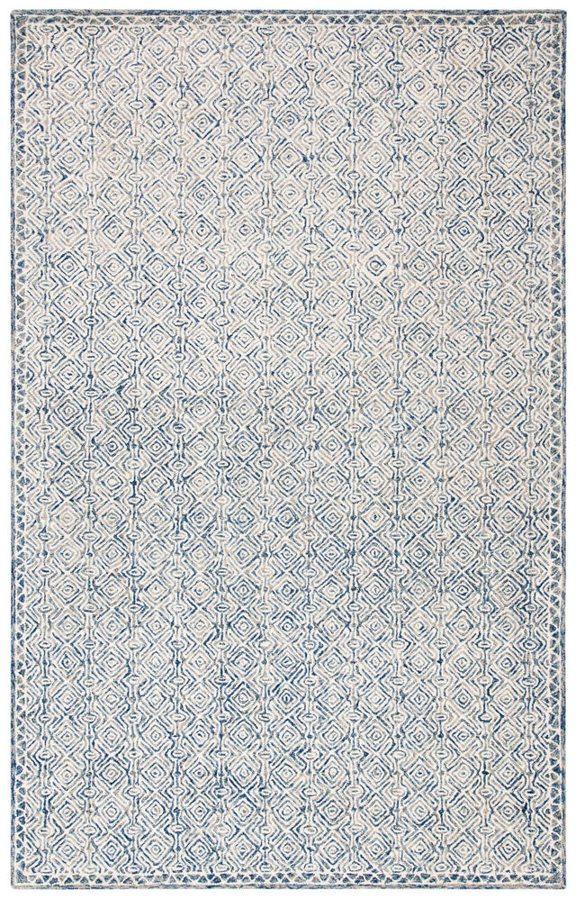Safavieh Micro-Loop Mlp526N Navy/Ivory Rugs.