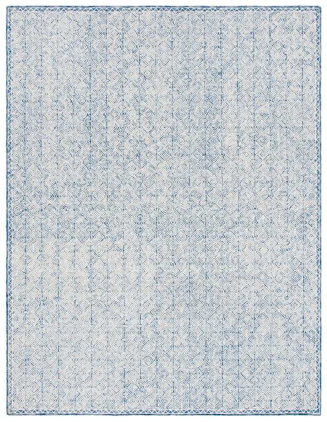 Safavieh Micro-Loop Mlp526N Navy/Ivory Rugs.