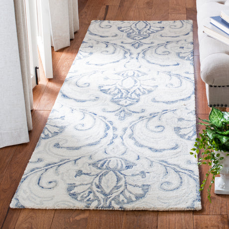 Safavieh Micro-Loop Mlp532A Ivory/Blue Rugs.