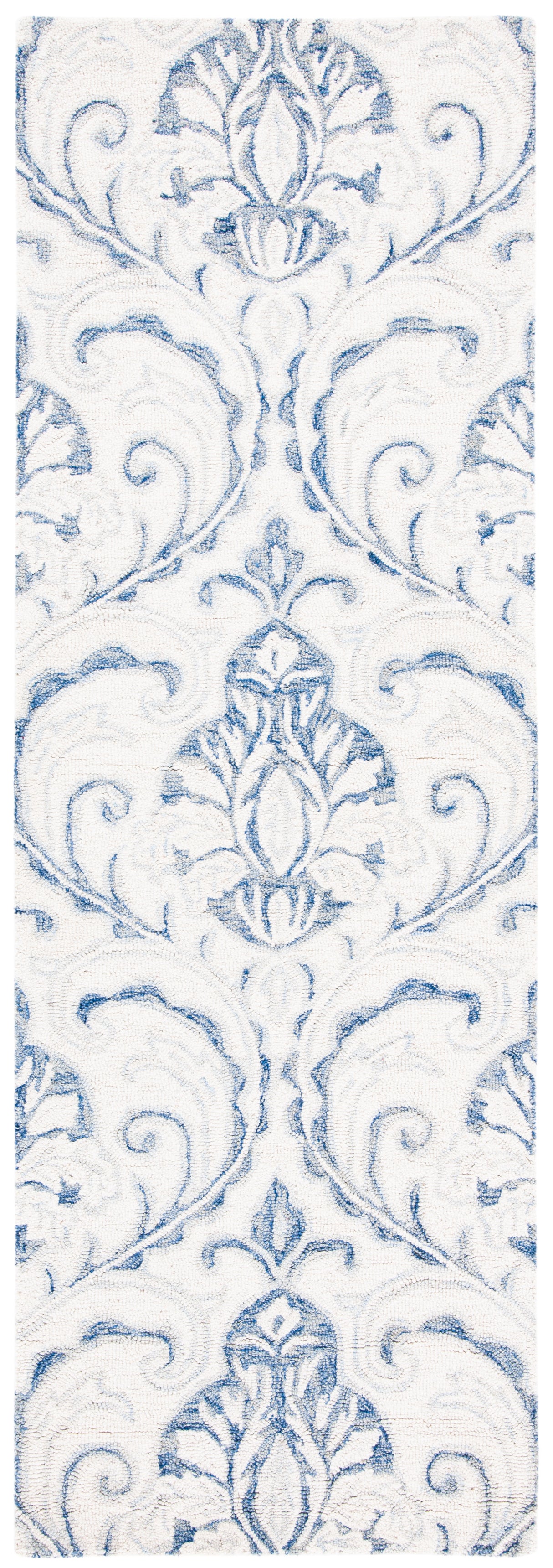 Safavieh Micro-Loop Mlp532A Ivory/Blue Rugs.