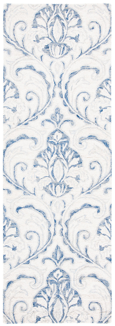 Safavieh Micro-Loop Mlp532A Ivory/Blue Rugs.