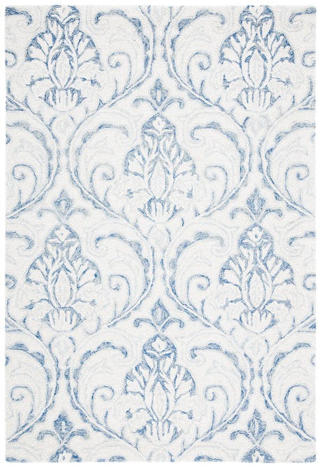 Safavieh Micro-Loop Mlp532A Ivory/Blue Rugs.