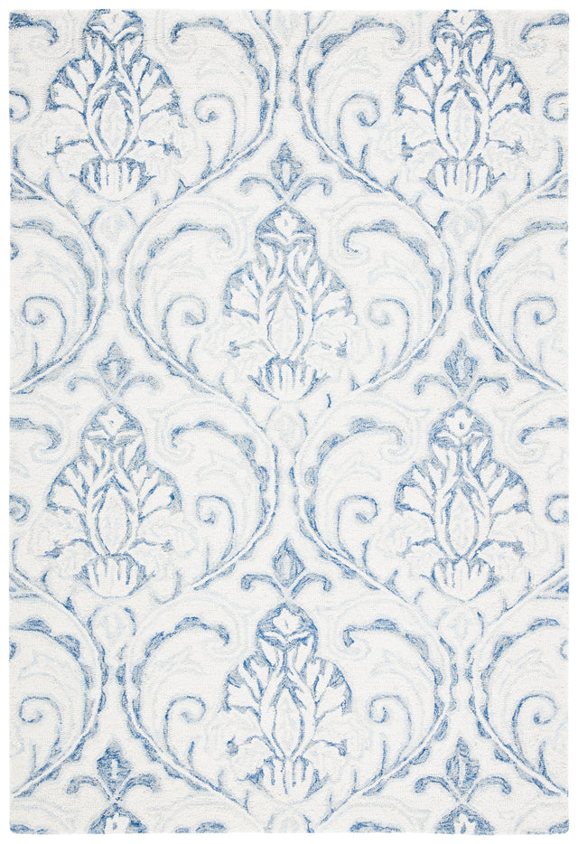 Safavieh Micro-Loop Mlp532A Ivory/Blue Rugs.