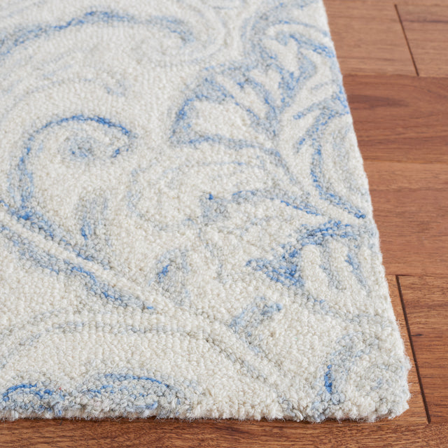 Safavieh Micro-Loop Mlp532A Ivory/Blue Rugs.