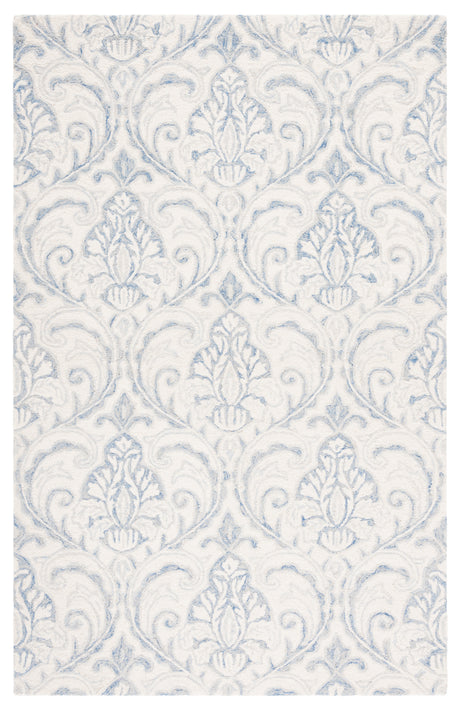 Safavieh Micro-Loop Mlp532A Ivory/Blue Rugs.