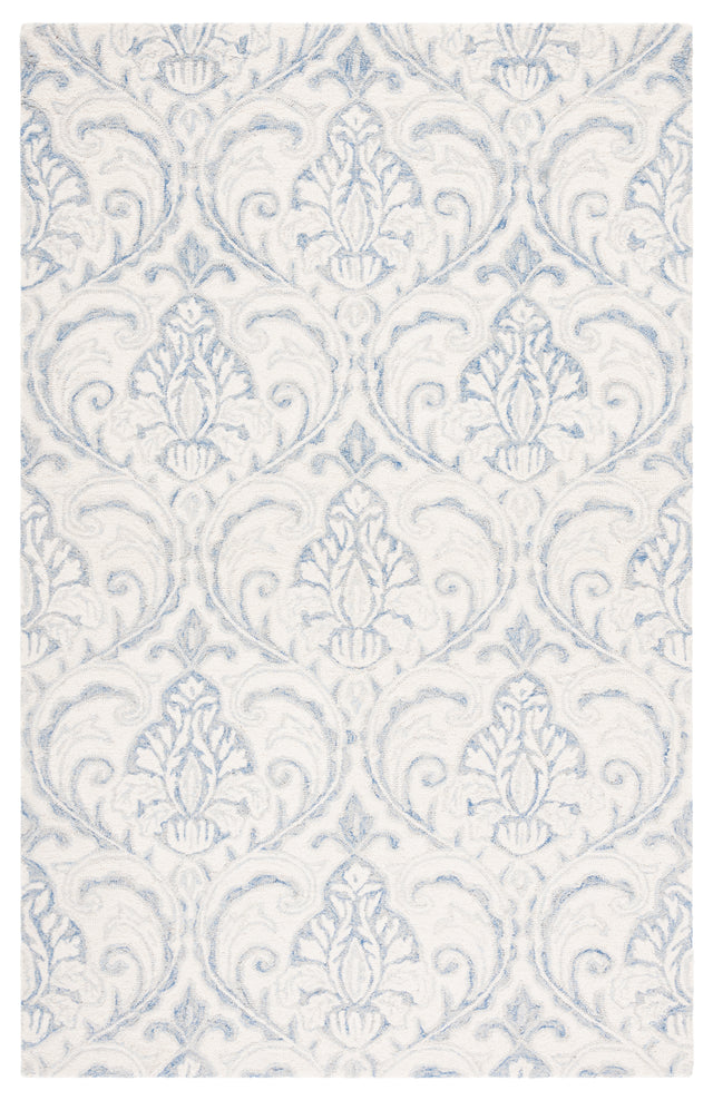 Safavieh Micro-Loop Mlp532A Ivory/Blue Rugs.
