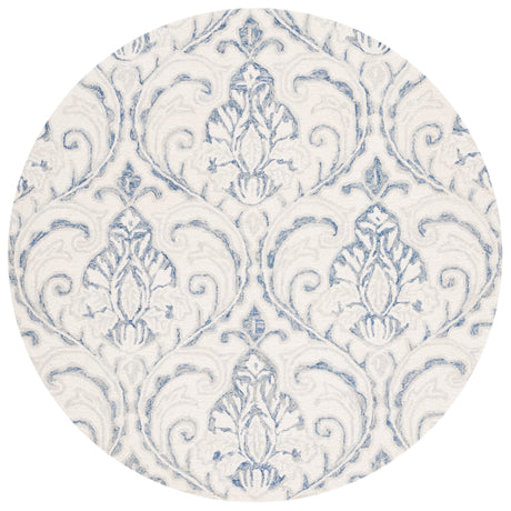 Safavieh Micro-Loop Mlp532A Ivory/Blue Rugs.