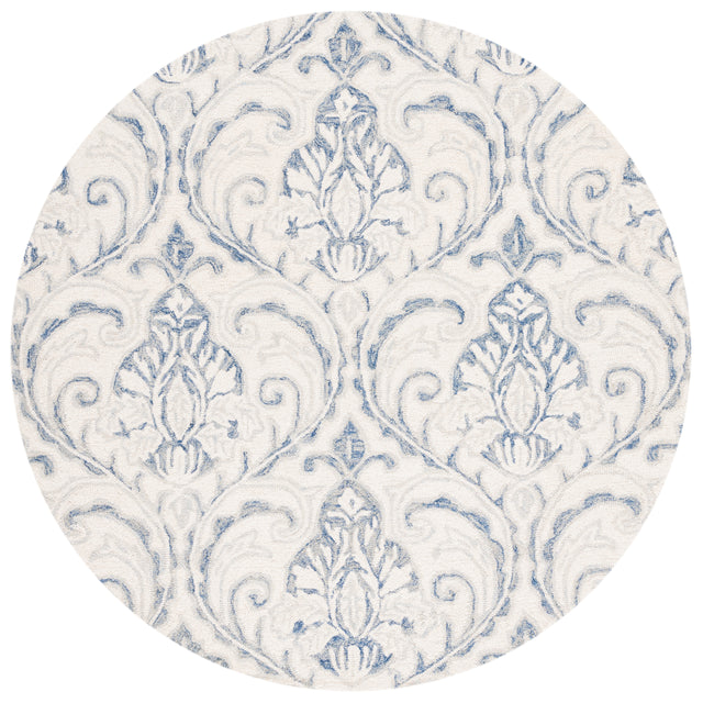 Safavieh Micro-Loop Mlp532A Ivory/Blue Rugs.