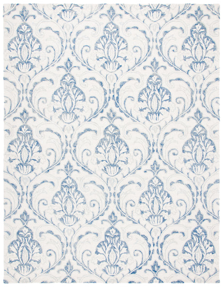 Safavieh Micro-Loop Mlp532A Ivory/Blue Rugs.