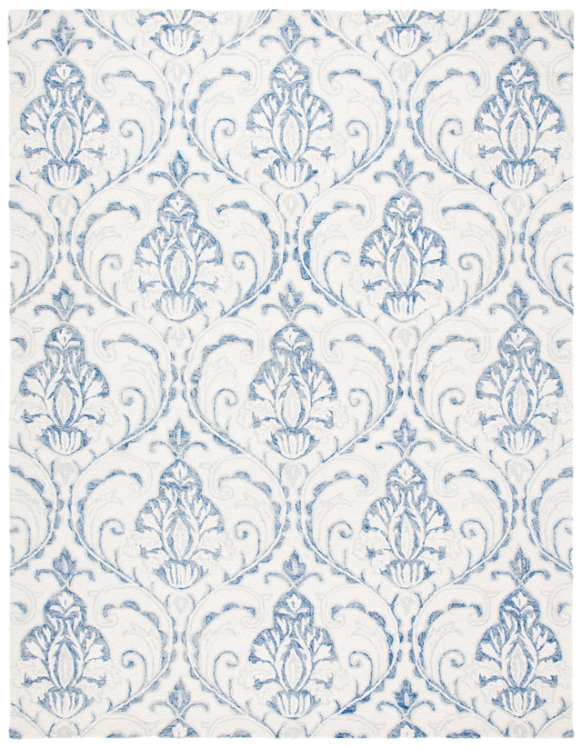 Safavieh Micro-Loop Mlp532A Ivory/Blue Rugs.