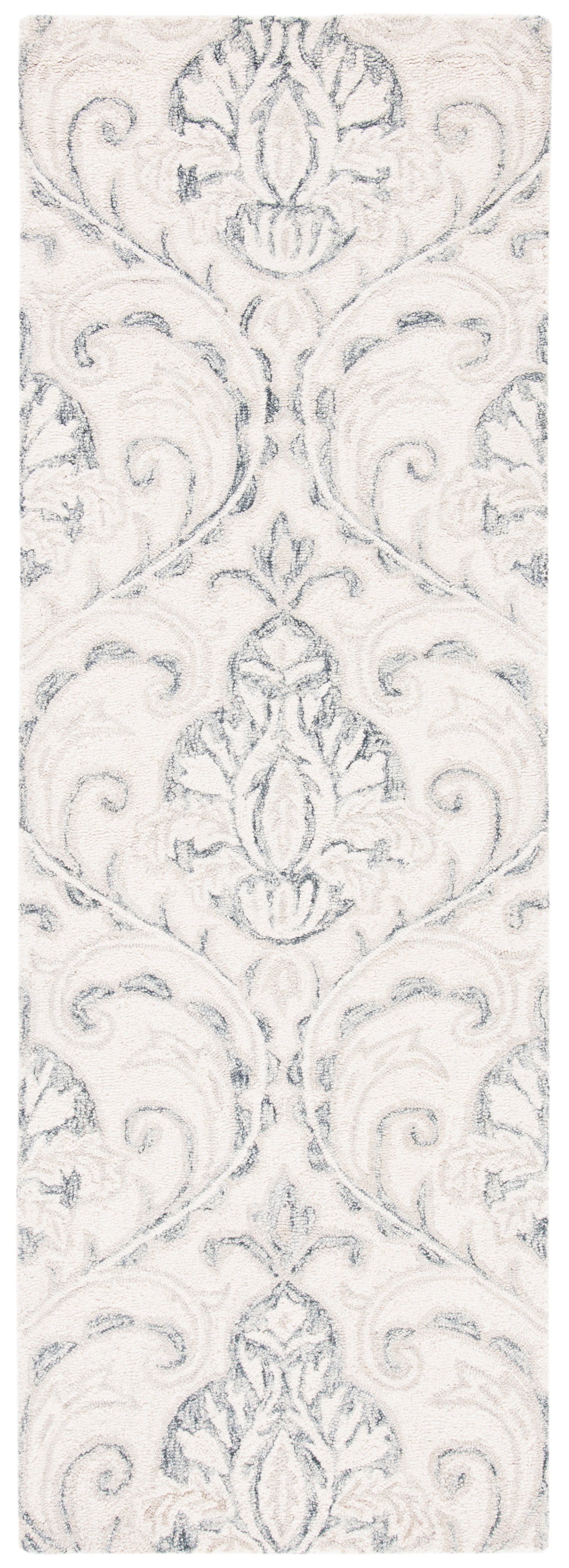 Safavieh Micro-Loop Mlp532F Ivory/Grey Rugs.