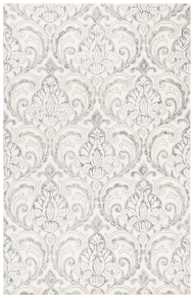 Safavieh Micro-Loop Mlp532F Ivory/Grey Rugs.