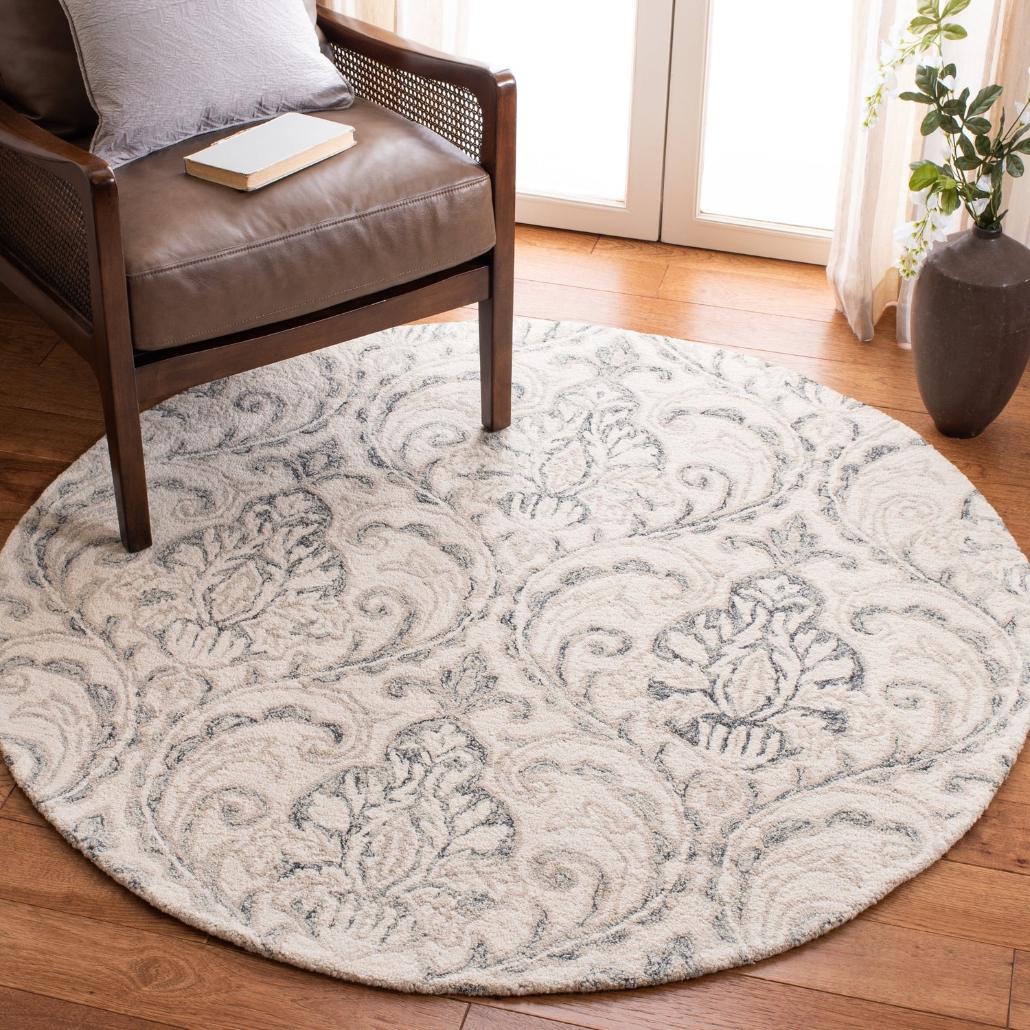 Safavieh Micro-Loop Mlp532F Ivory/Grey Rugs.