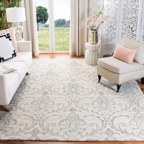 Safavieh Micro-Loop Mlp532F Ivory/Grey Rugs.