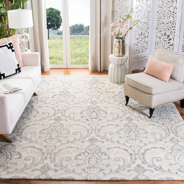Safavieh Micro-Loop Mlp532F Ivory/Grey Rugs.
