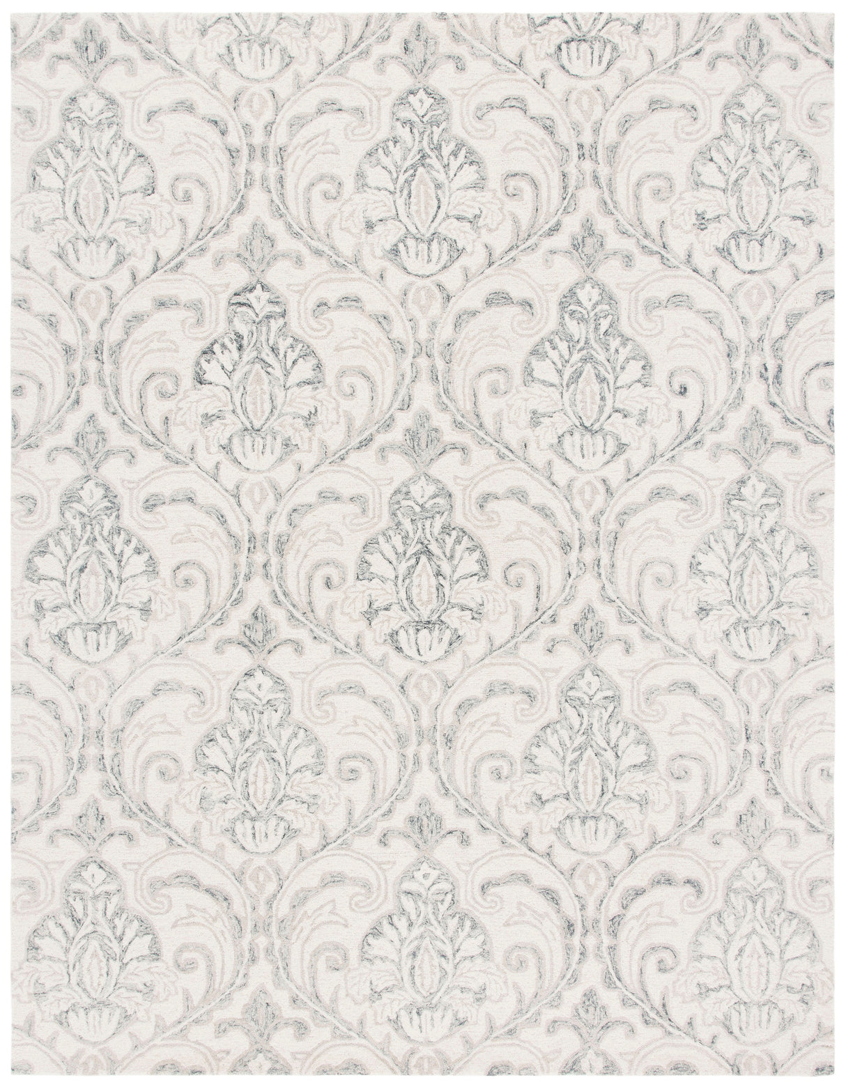 Safavieh Micro-Loop Mlp532F Ivory/Grey Rugs.