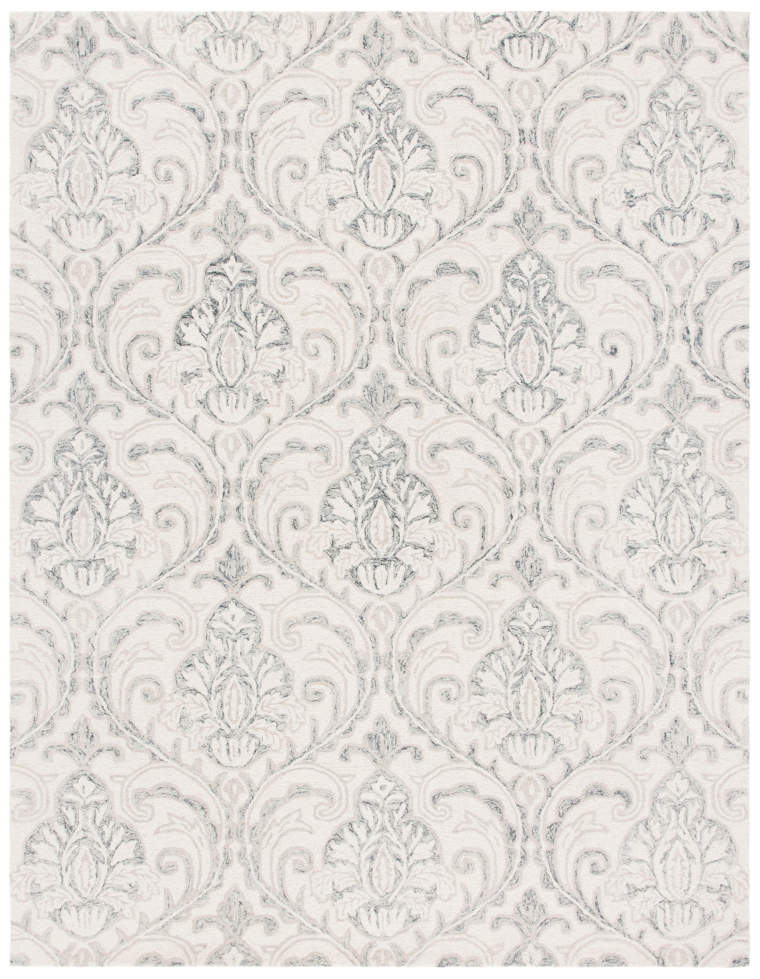 Safavieh Micro-Loop Mlp532F Ivory/Grey Rugs.
