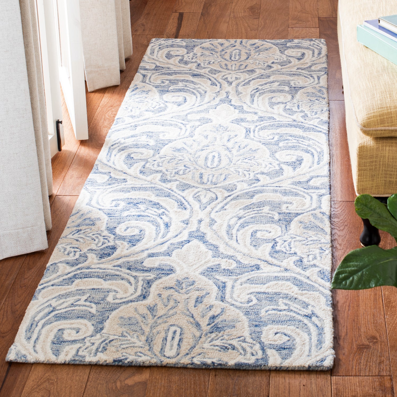 Safavieh Micro-Loop Mlp532M Blue/Ivory Rugs.